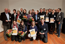 Gruppenbild: Preisträger des Zeitzeiche(N)-Wettbewerb 2011